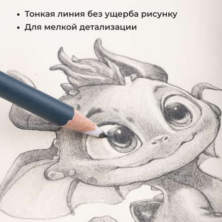 Ластик Малевичъ 6 шт.
