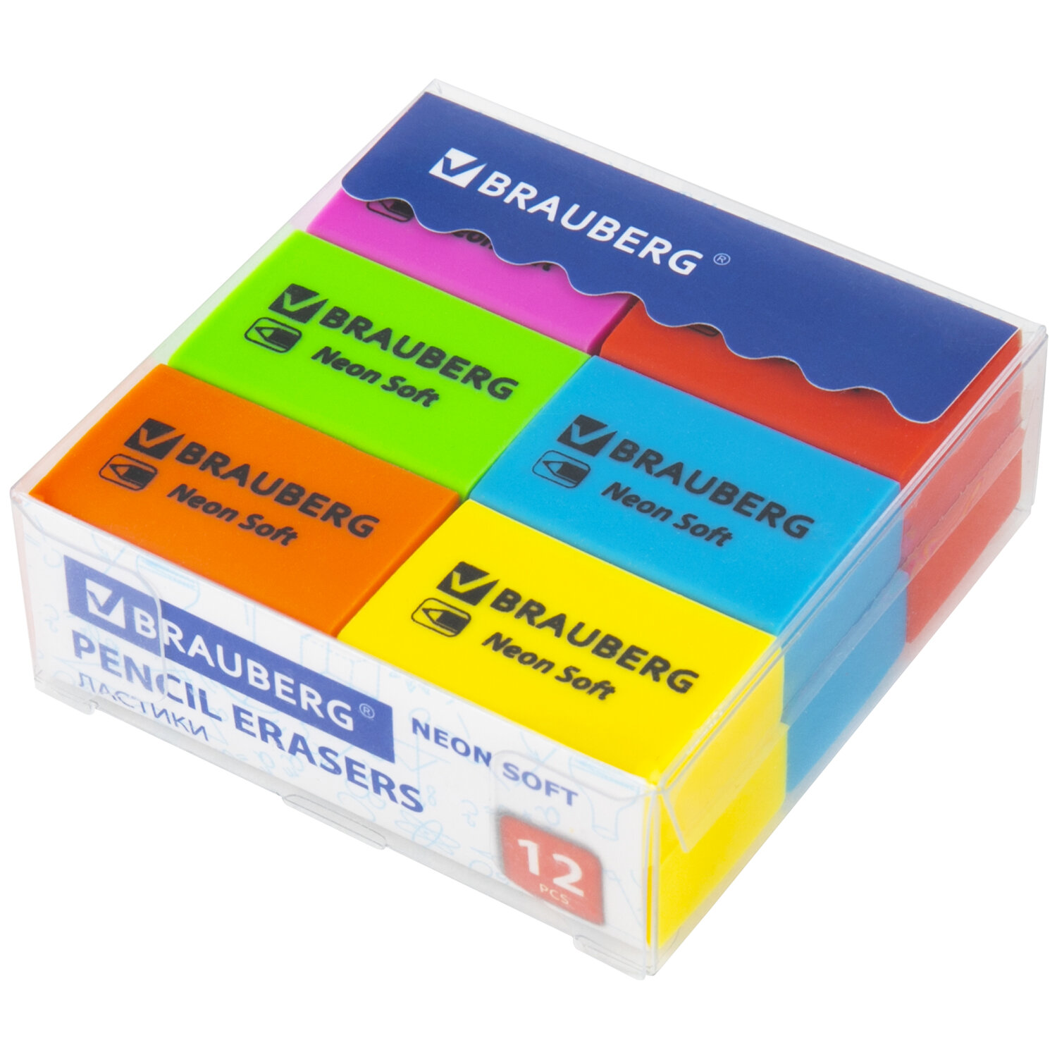 Ластик Brauberg 12 шт. - фото 13