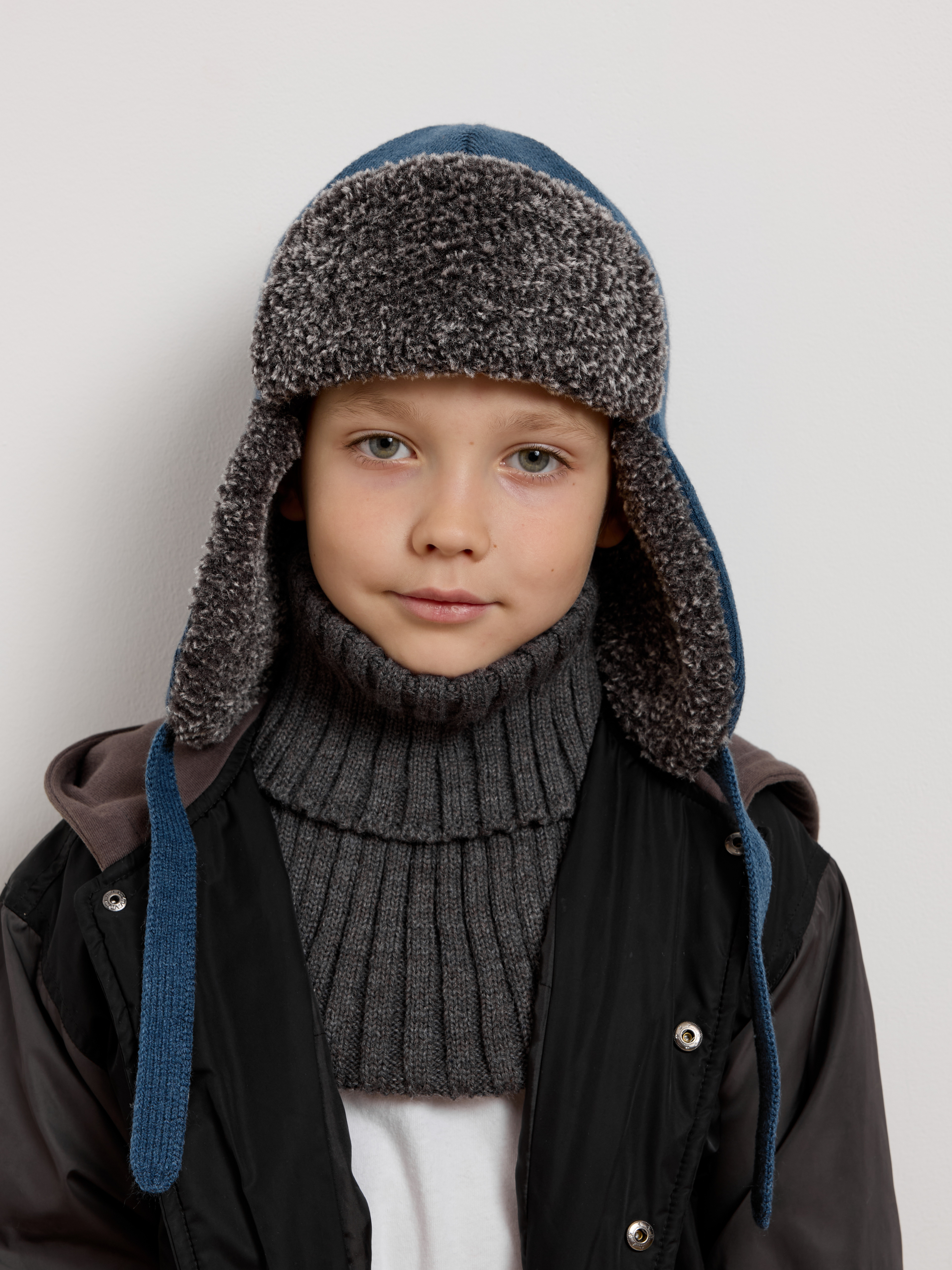 Шапка-ушанка Starkoff Kids Д500928/03 - фото 11