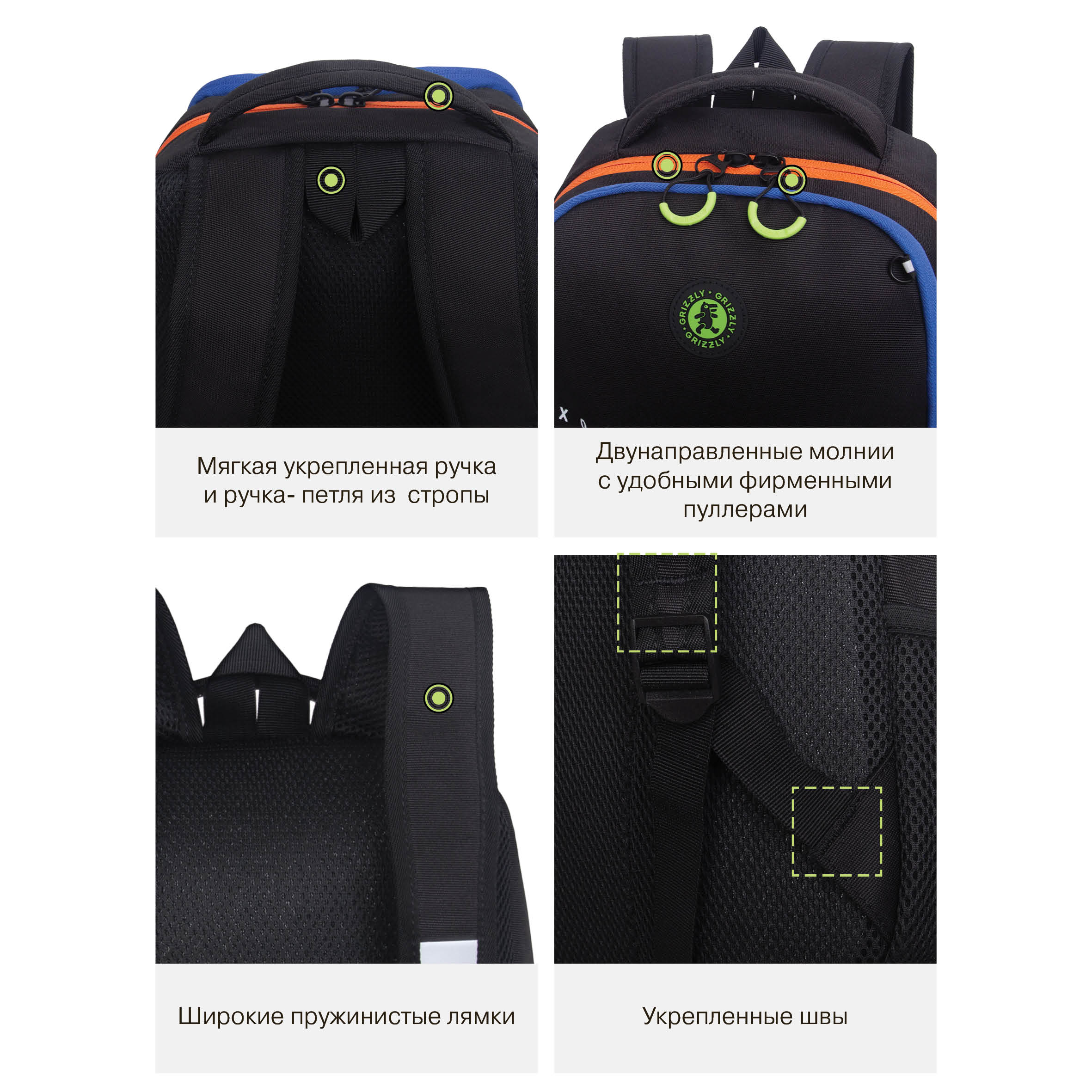 Рюкзак Grizzly Улыбка - фото 13