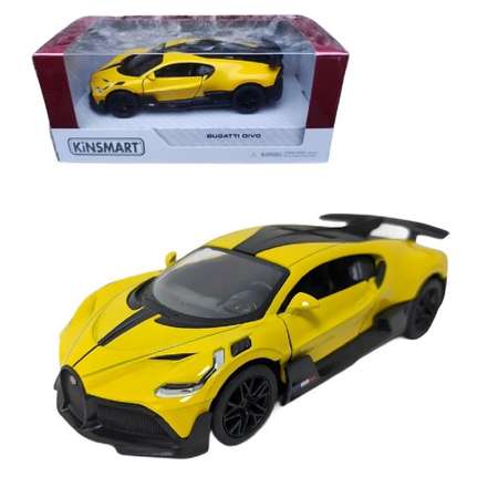 Автомобиль KINSMART Bugatti Divo желтая 1:36