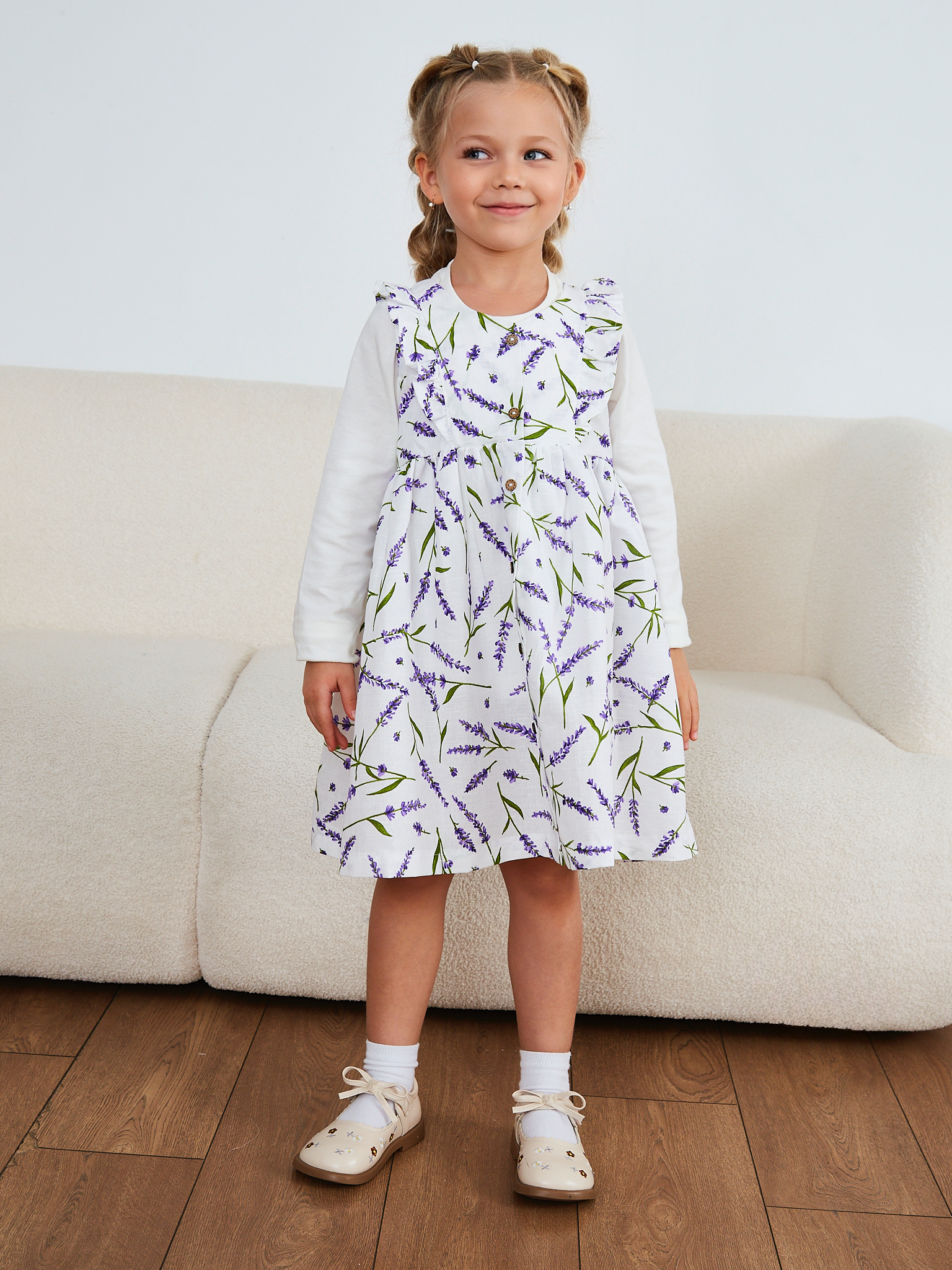 Сарафан MOUN сарафан_рюши_лаванда - фото 15