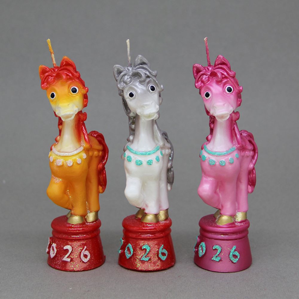 Свеча Магия праздника Лошадка на тумбе - фото 1