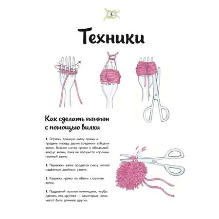 Книга Эксмо Творческое вязание Вяжем крючком спицами пальцами