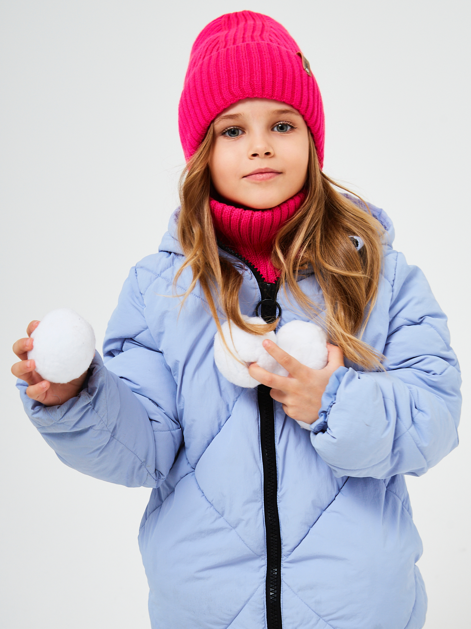 Шапка и снуд NYCkids NYC-H-53-poloski-raspG - фото 11
