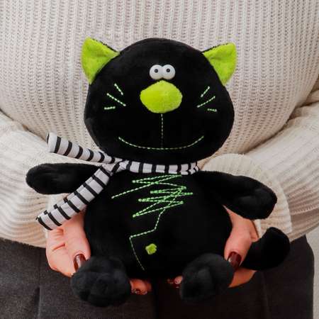 Игрушка мягкая ЭВРИКА Кот Котофей черный