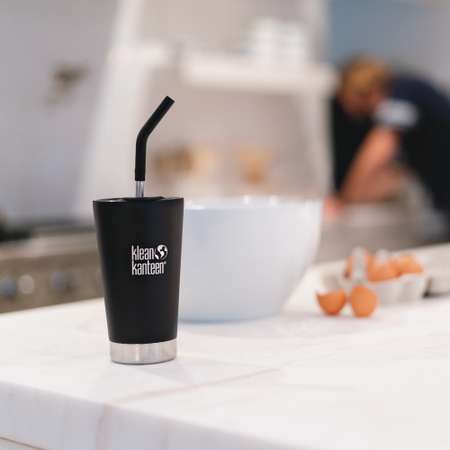 Трубочки для стаканов Klean Kanteen Straw 8мм 2 шт Black с ёршиком