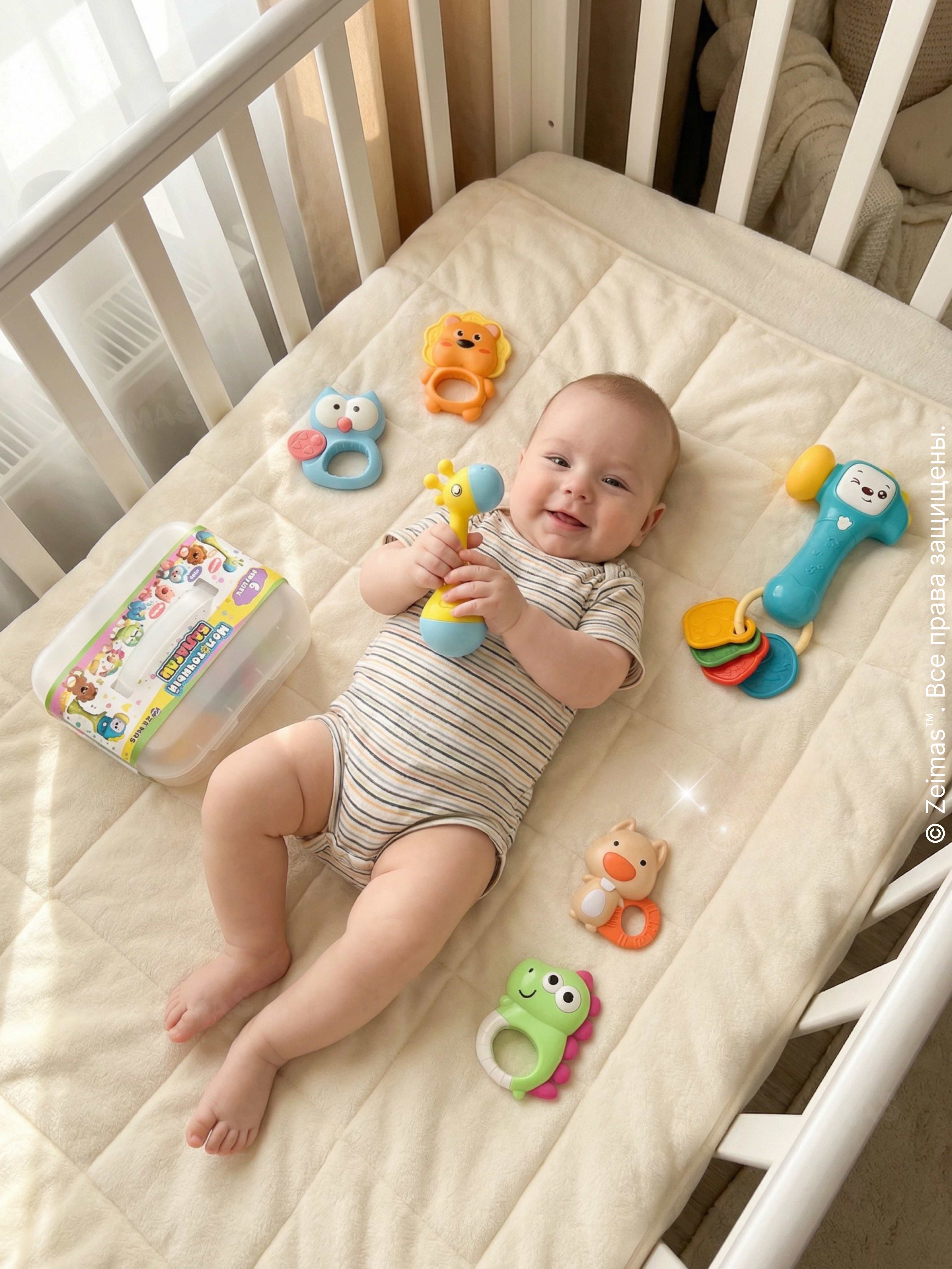 Игрушка Zeimas погремушка Игрушки набор 6 шт в кейсе в ассортименте - фото 2