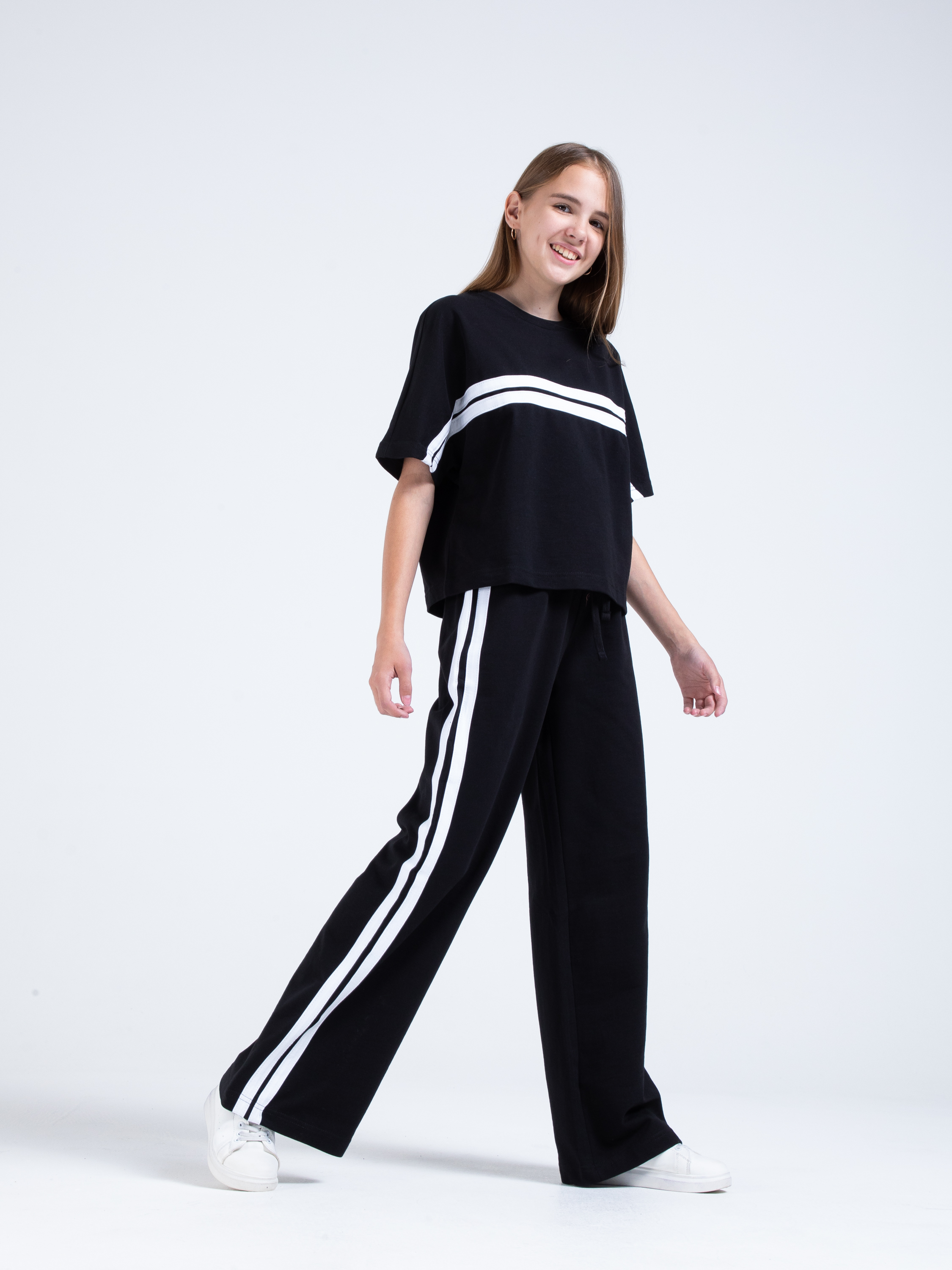 Футболка и брюки STELLA MODA 24401_черный - фото 6