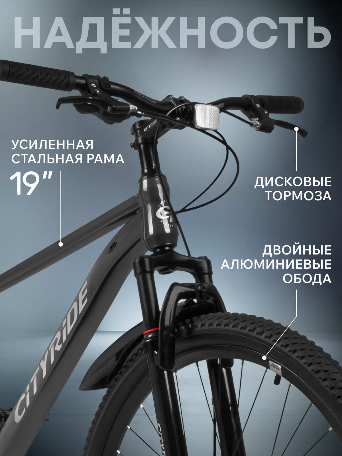 Двухколесный велосипед CITYRIDE 29 дюймов - фото 2