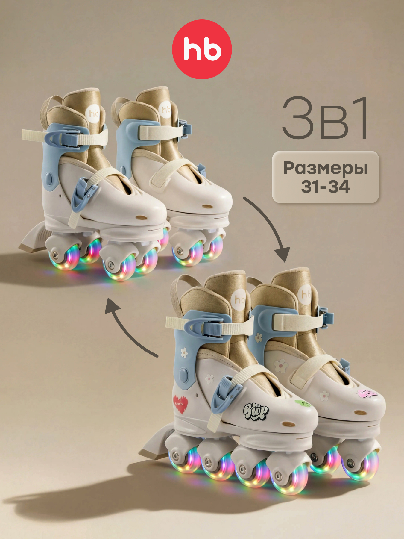 Изображение товара Роликовые коньки Happy Baby S 31-34
