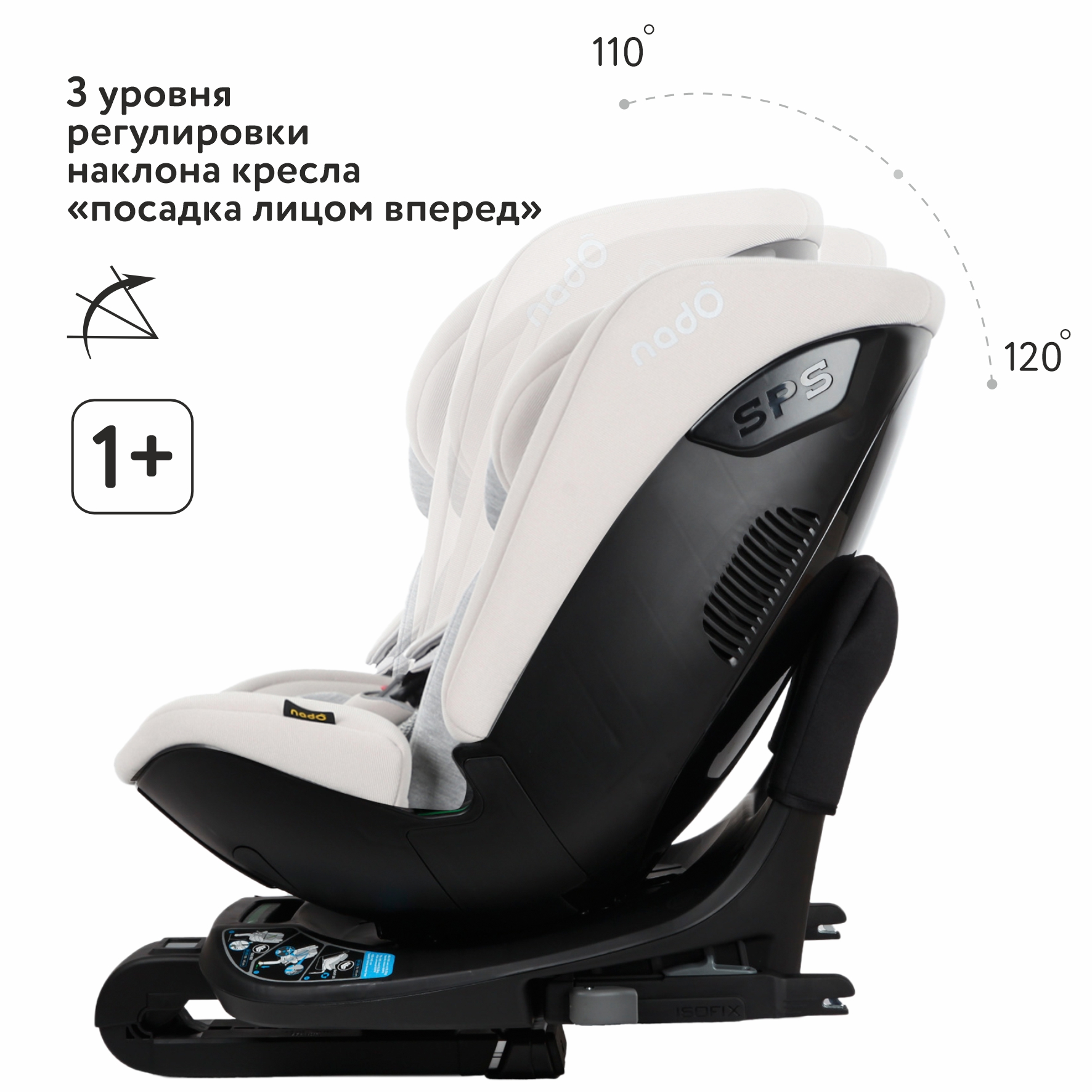 Автокресло nado Litchi Isofix 0+/1/2/3 (0-36 кг) - фото 3