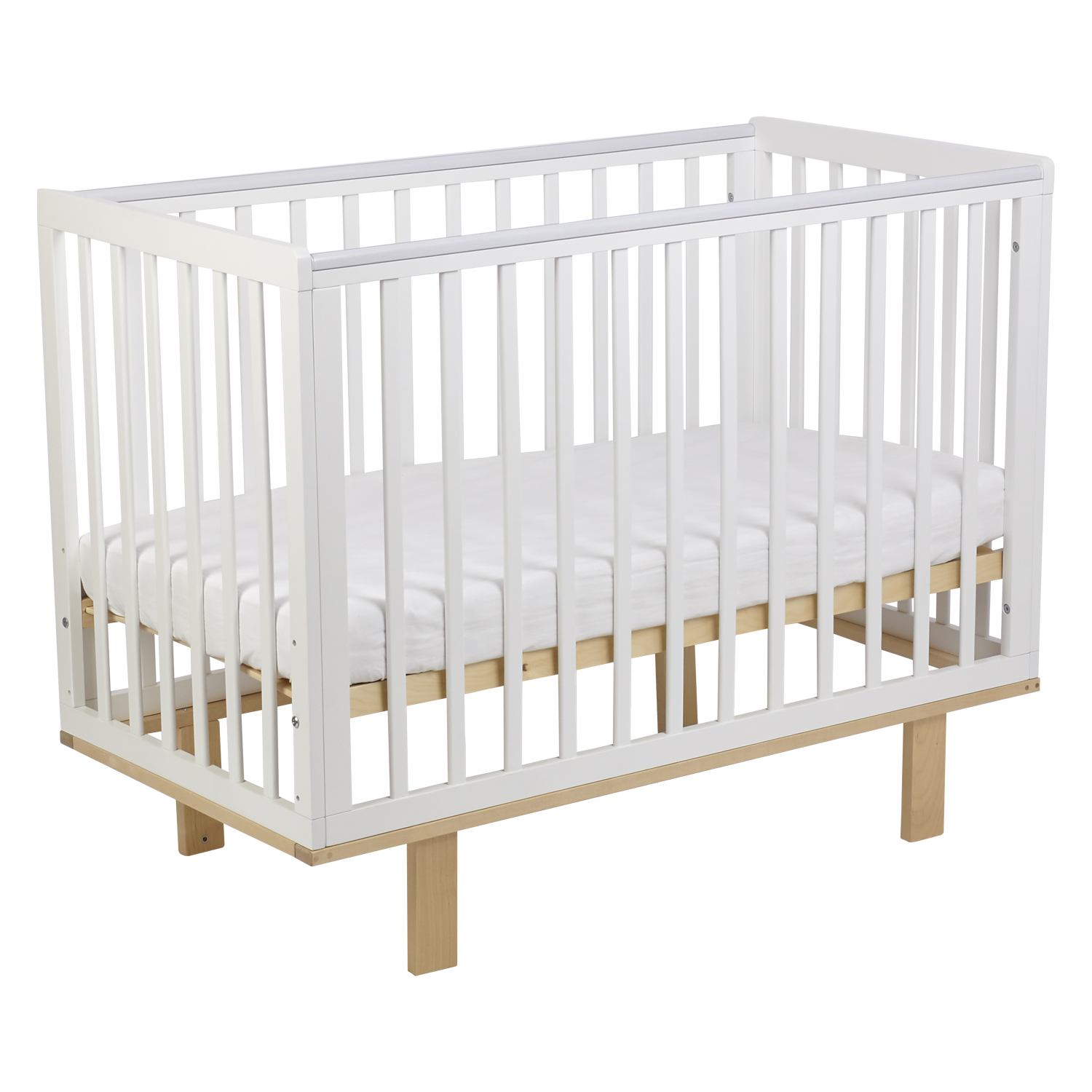 Детская кроватка Polini kids прямоугольная, (белый) - фото 12