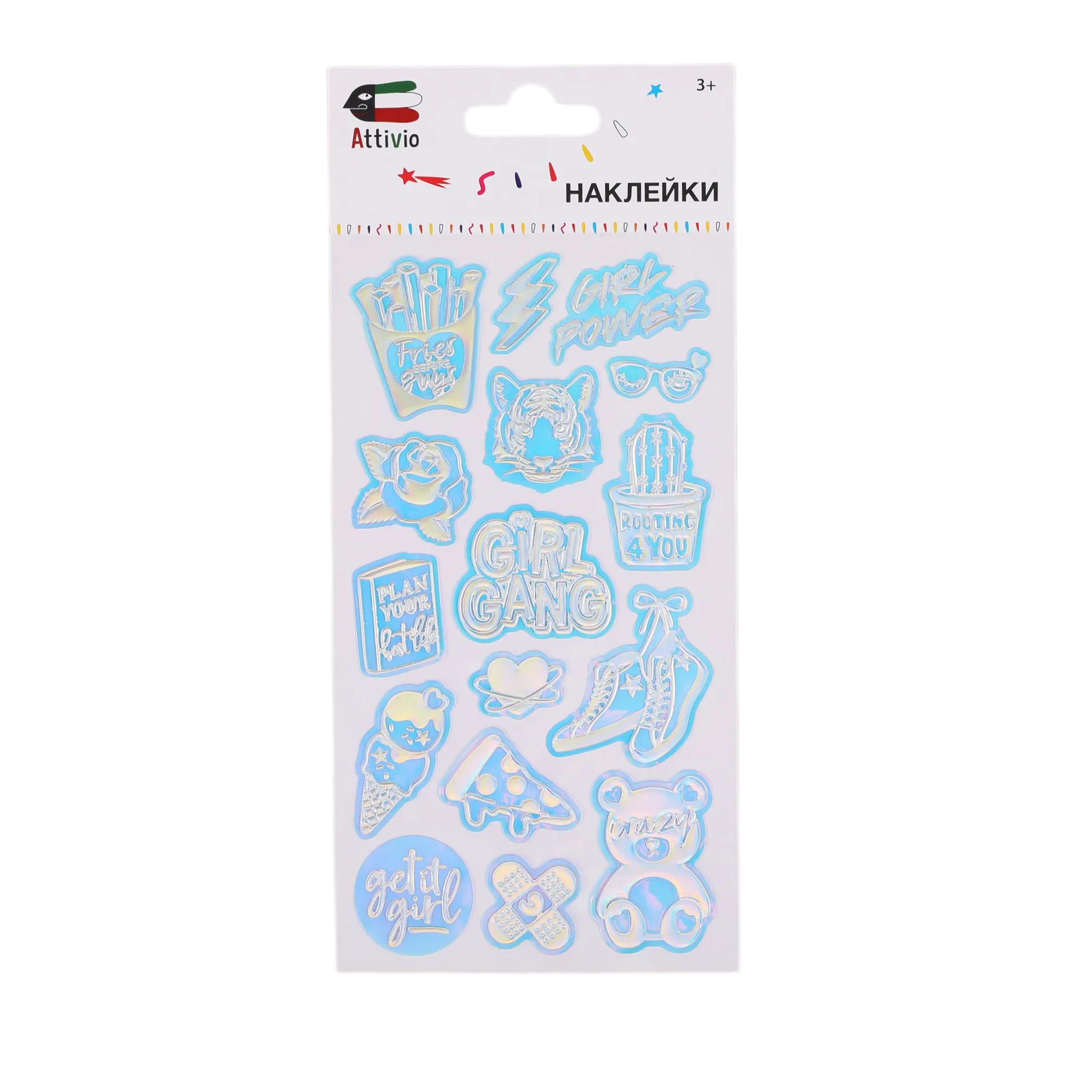 Наклейки Attivio Голограмма Микс - фото 1
