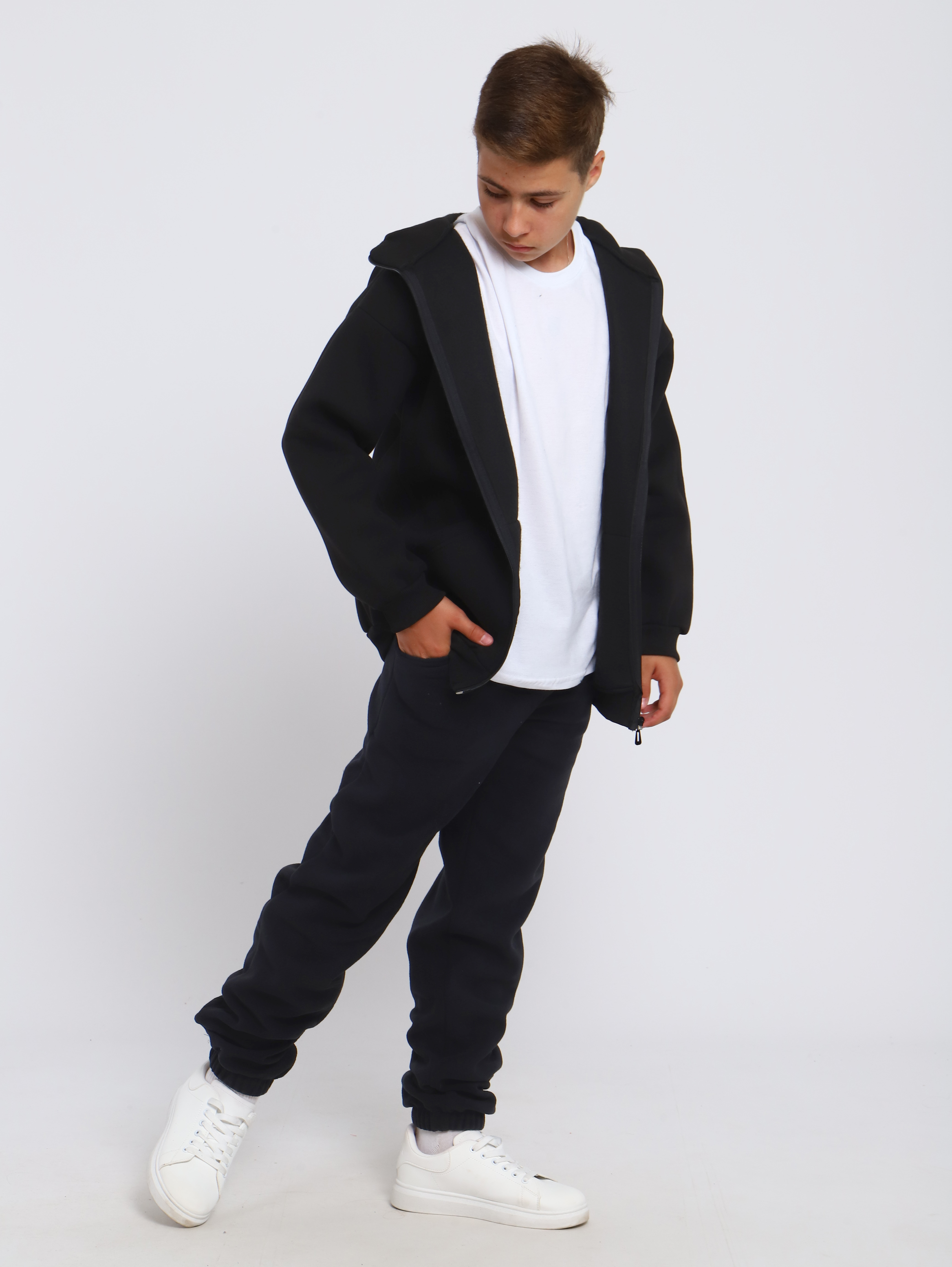 Толстовка ЛАДОШКИ Толстовка Арктика черный - фото 11