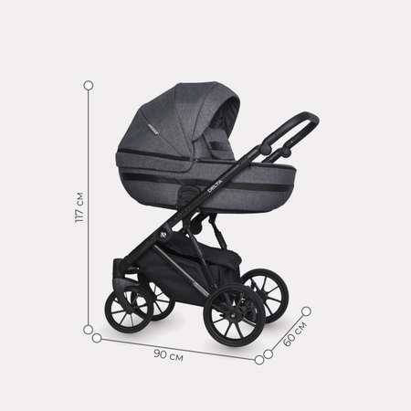 Коляска 2в1 Riko Basic Delta Carbon