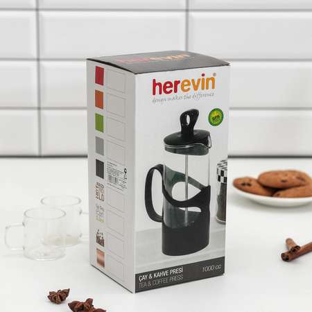 Френч-пресс Sima-Land Herevin «Арабика» 1 л цвет чёрный