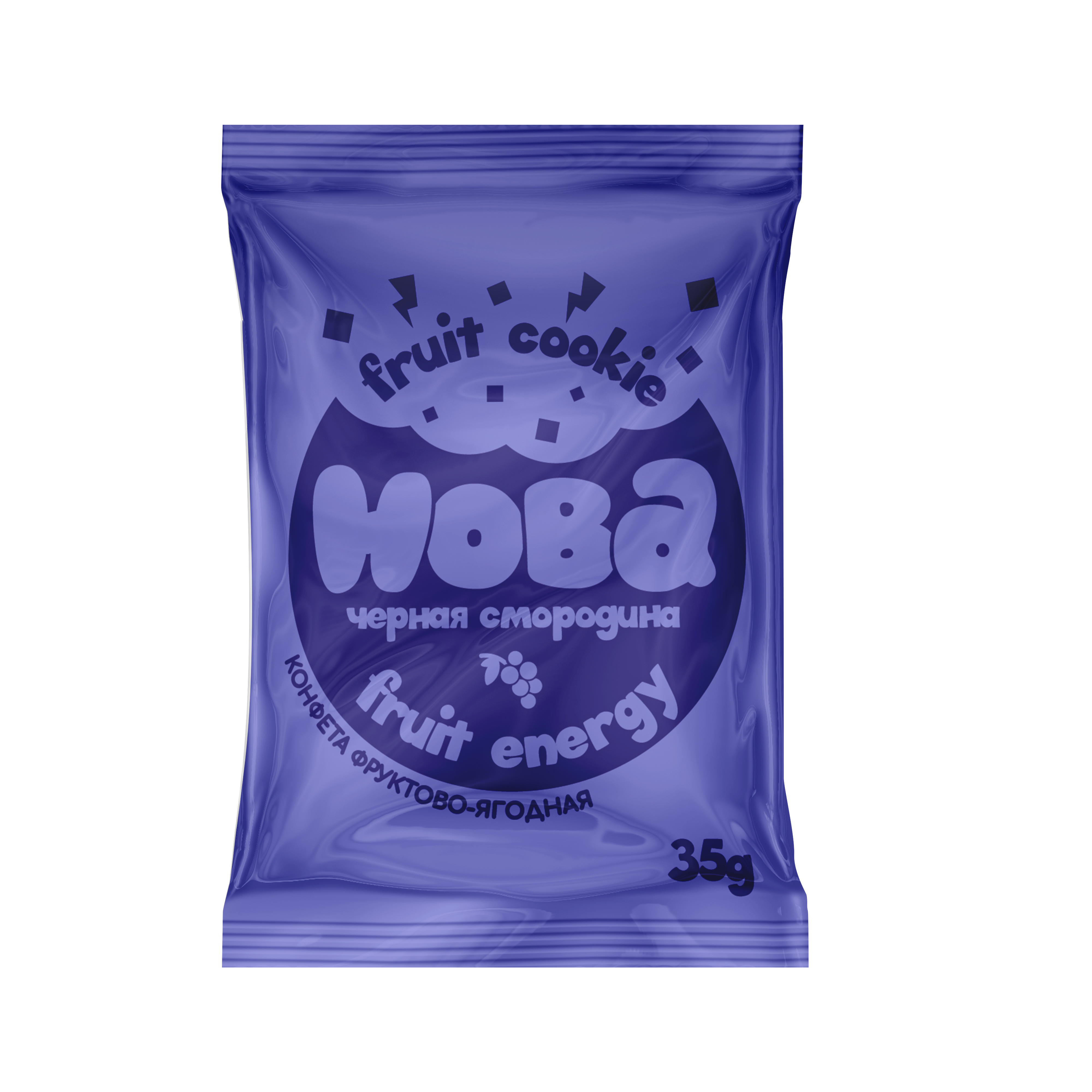 Конфета фруктово-ягодная ХОБА Фрут Куки черная смородина 35г - фото 1