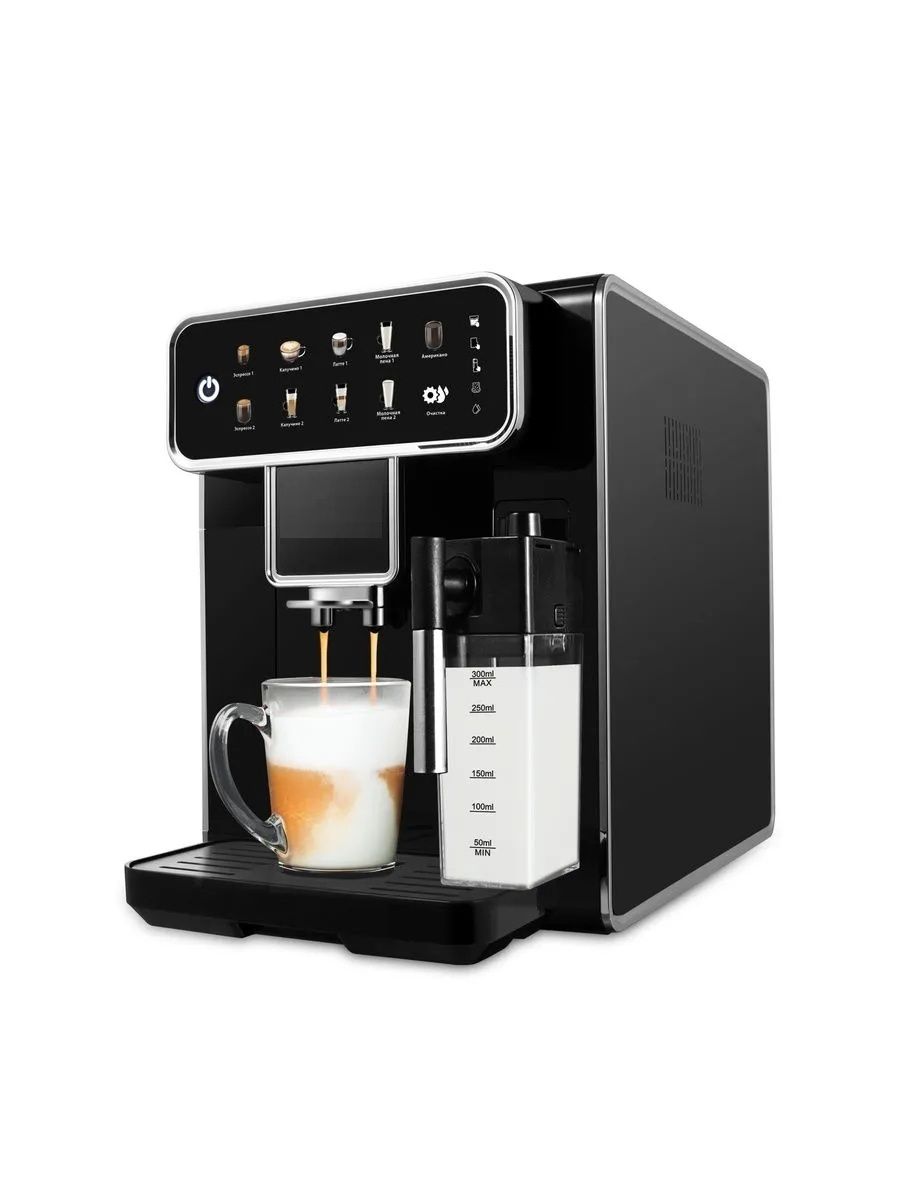 Автоматическая кофемашина 2000 Вт MN+ MN-1006 20 Бар Сенсорное управление Система очистки от накипи - фото 8