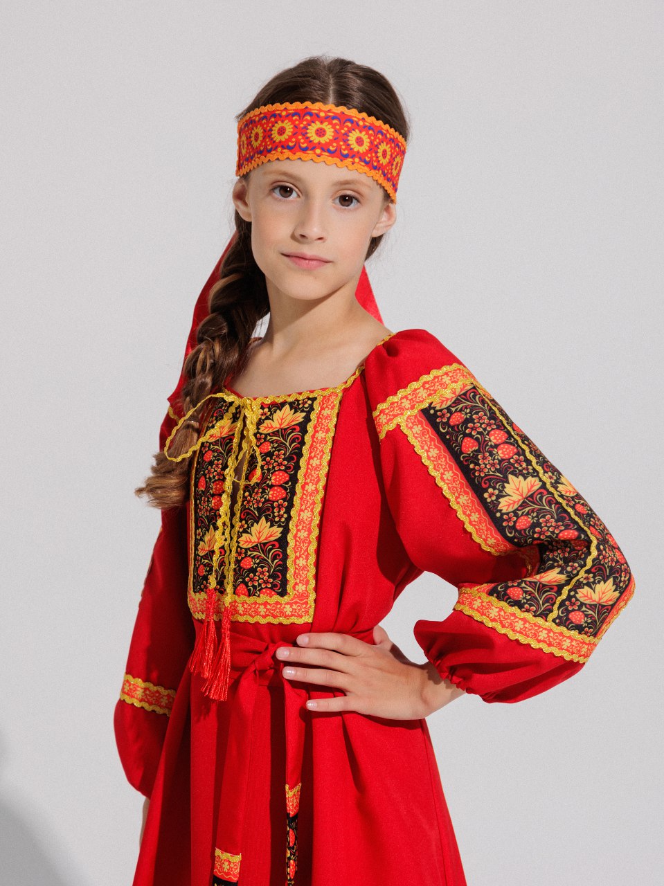 Платье Gala-Вальс С/рубашка Алена/красный - фото 3