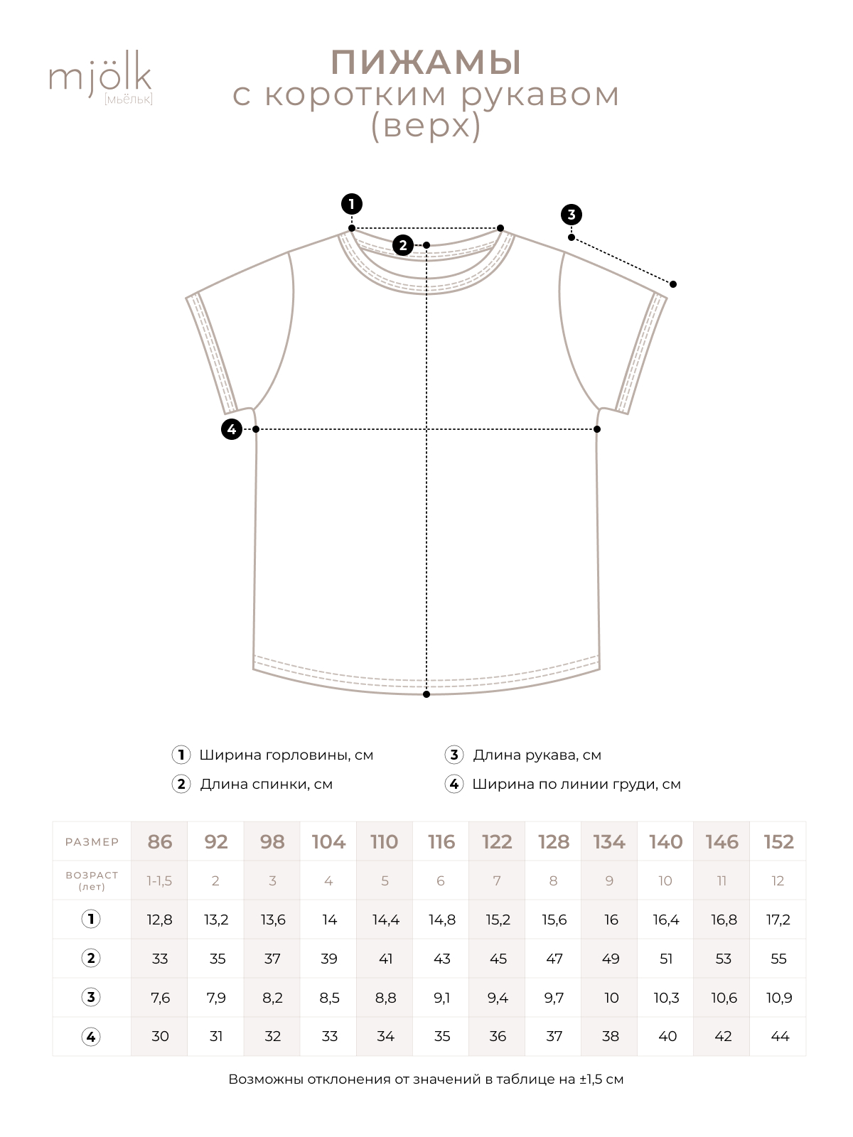 Пижама Mjolk 9186621 - фото 7