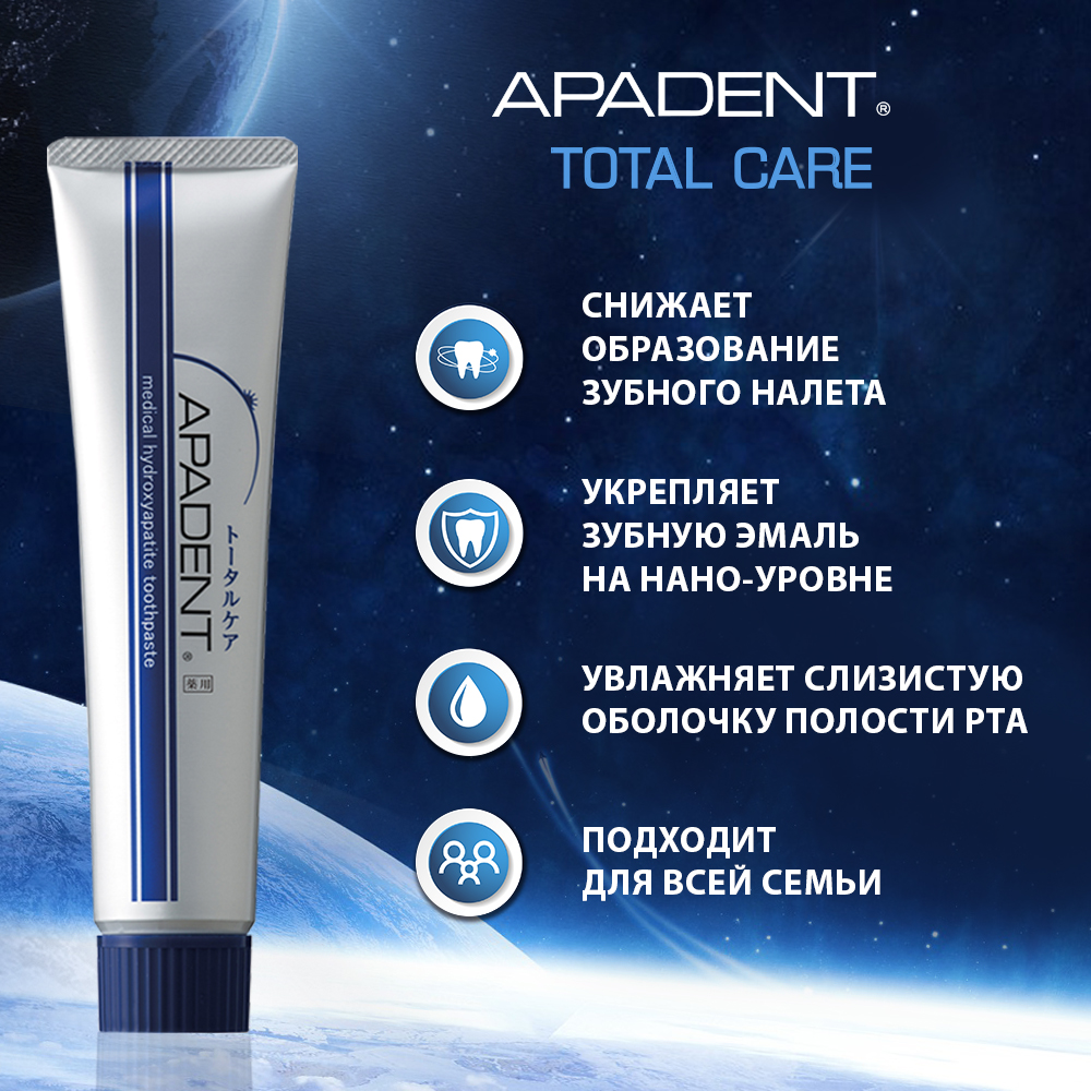 Зубная паста Apadent без фтора мята - фото 2
