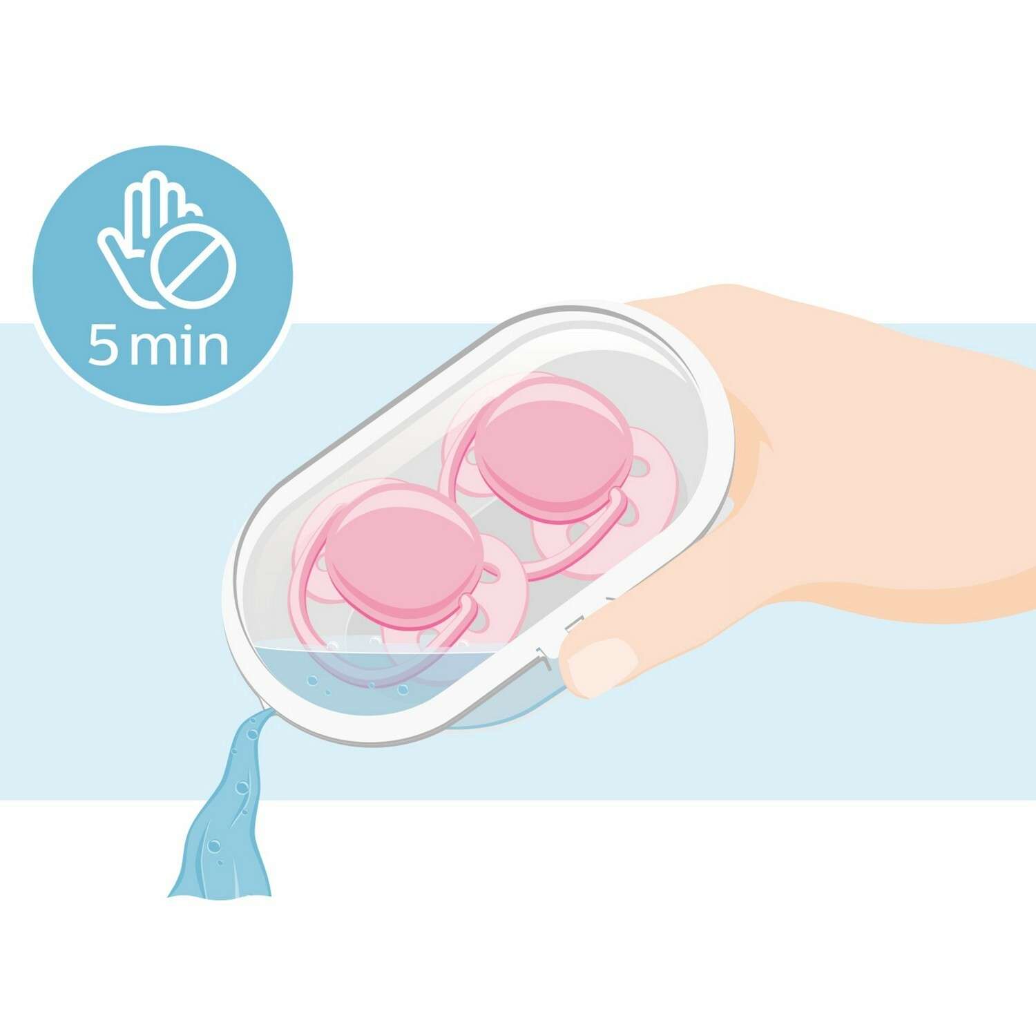Пустышка Philips Avent ортодонтическая от 0 мес. 2 шт. - фото 8