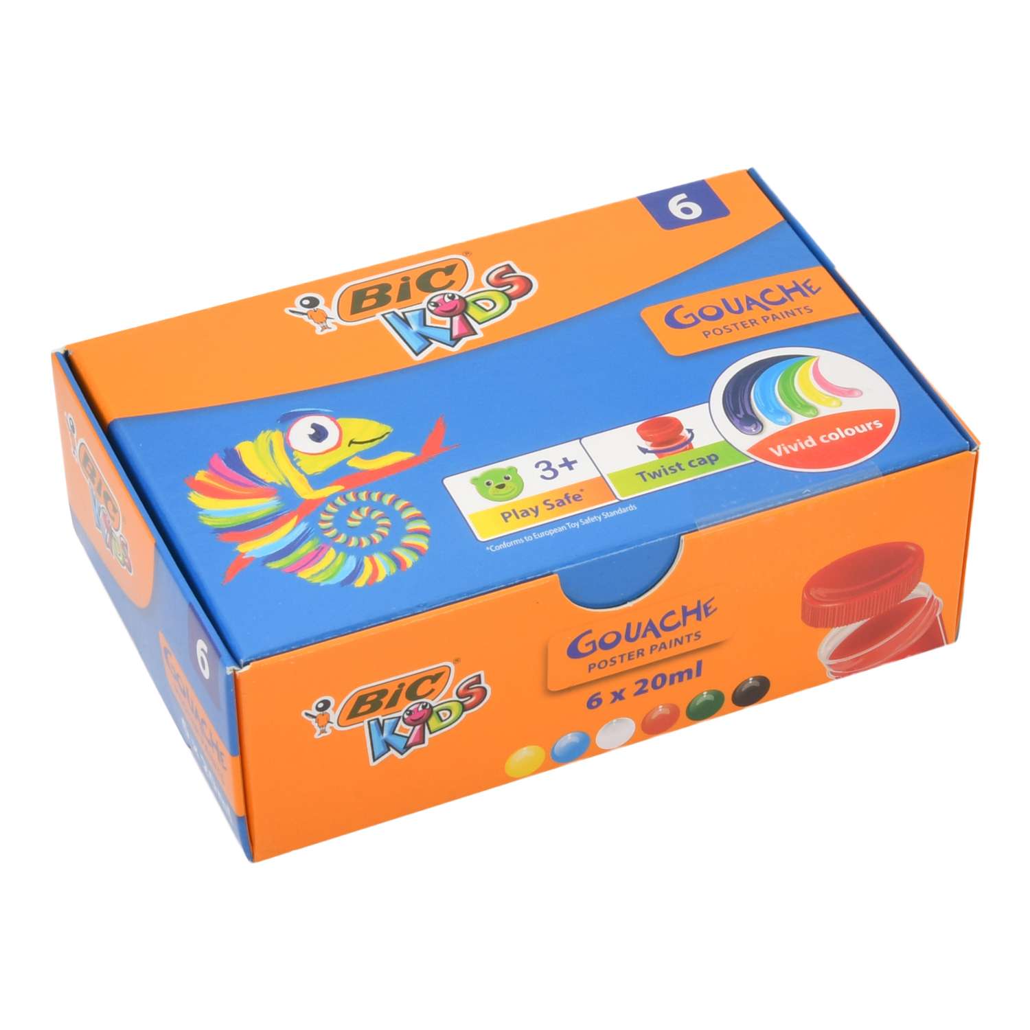 Краски гуашь BIC 6 цв. - фото 3