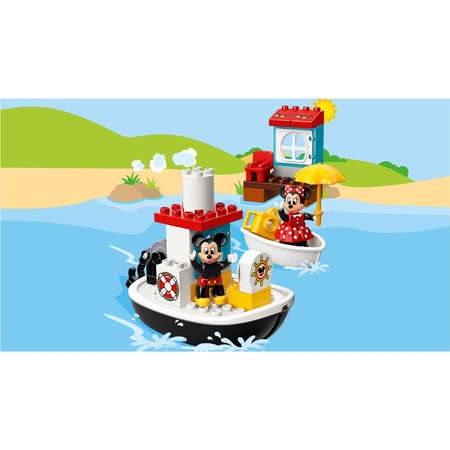 Конструктор LEGO DUPLO Катер Микки блочный