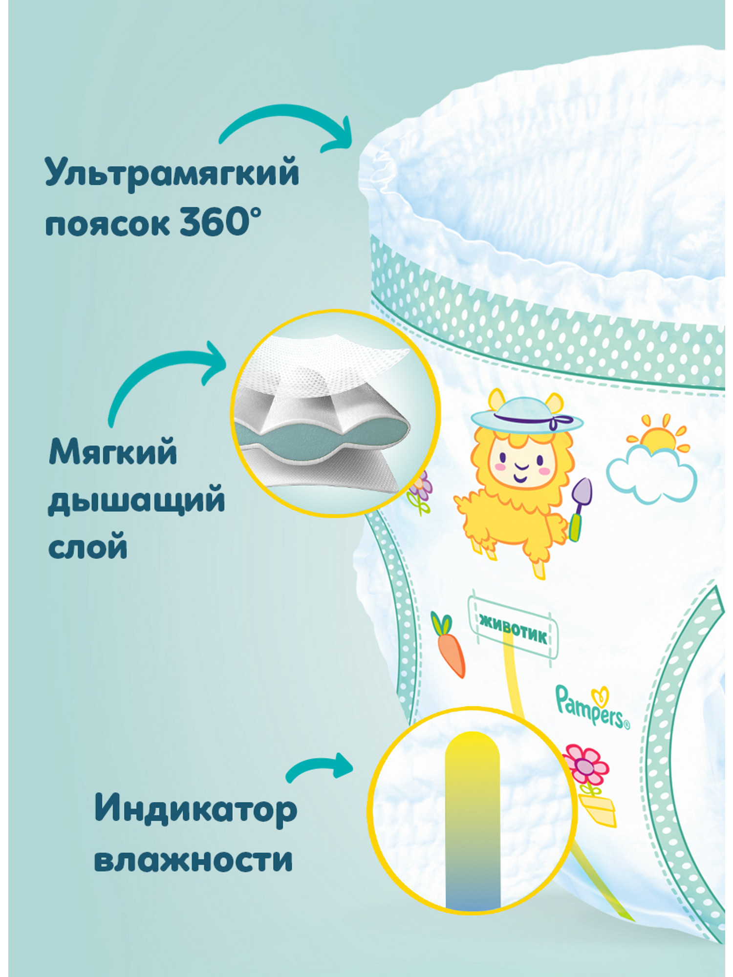 Трусики Pampers Pants 3 (6-11 кг) 52 шт. - фото 9