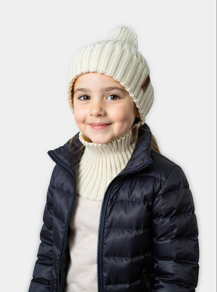 Шапка KiMMi co К-Ш-1608124 молочный - фото 1