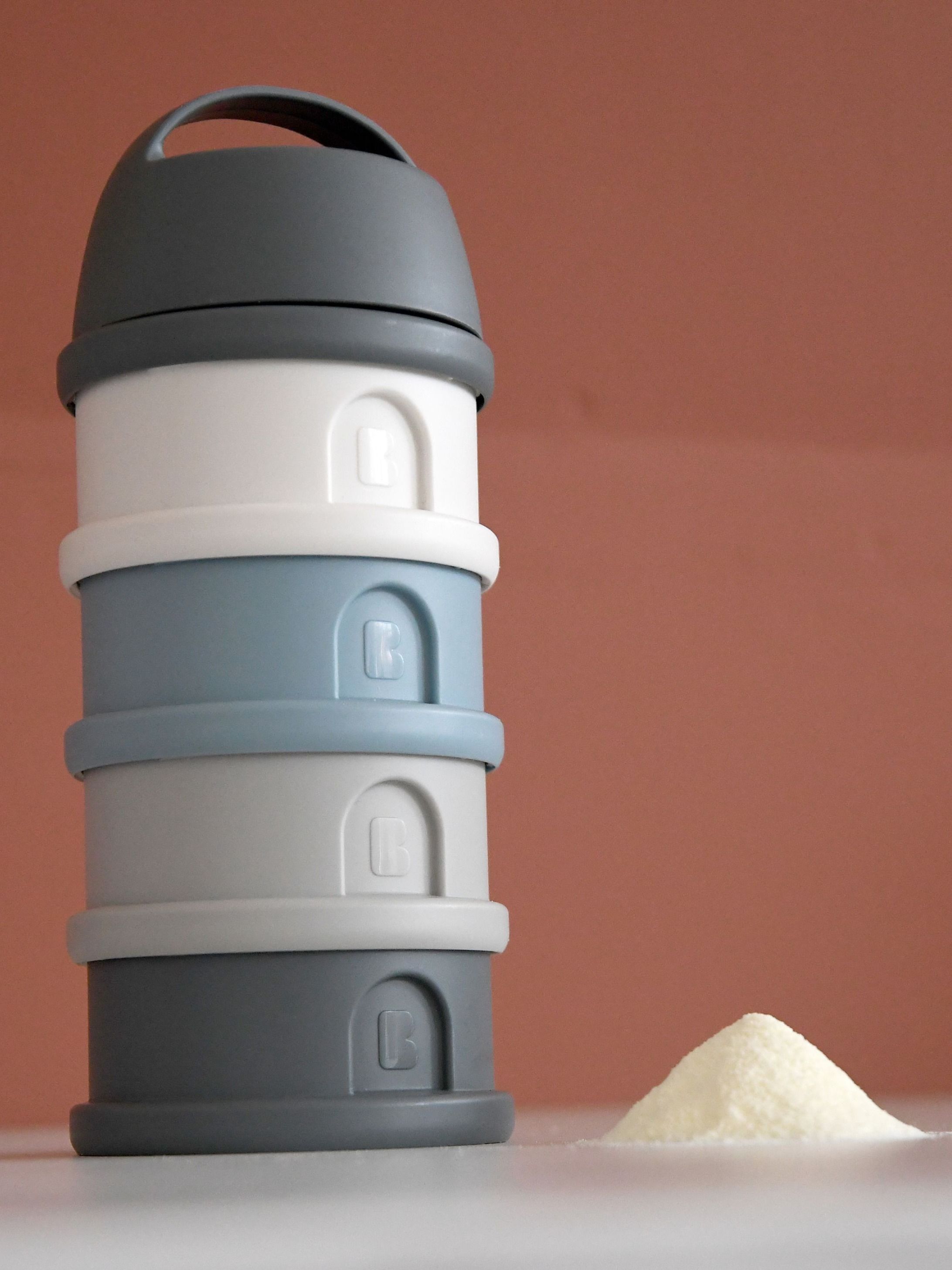 Контейнер для детского питания BEABA сыпучих смесей и снеков, 4 секции, серый - фото 7