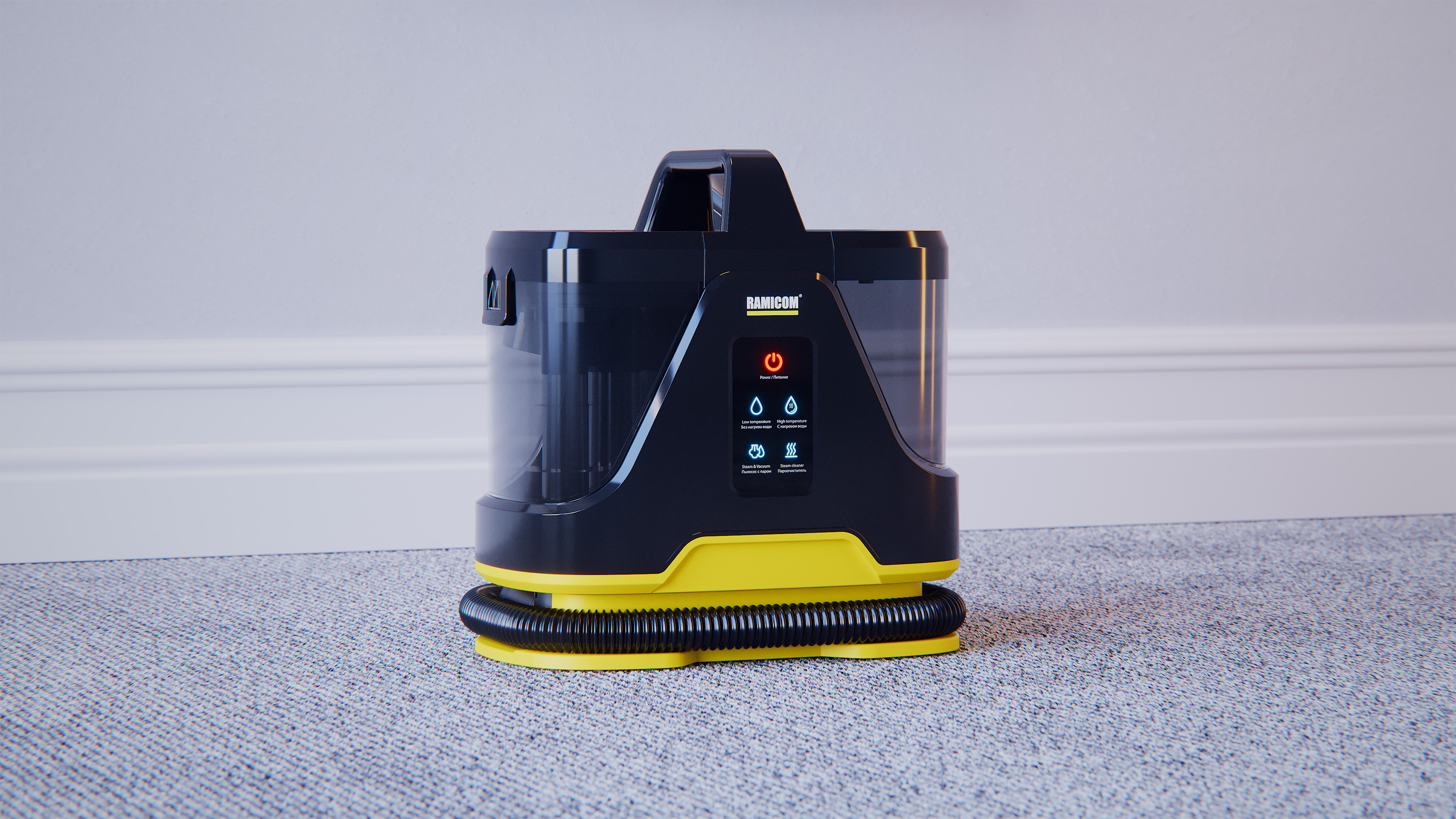 Моющий пылесос с горячим паром Ramicom RWC3500 для чистки мебели ковров авто и дома - фото 23