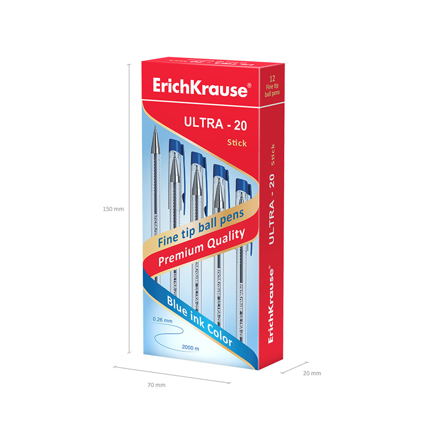 Ручка шариковая ErichKrause 12 шт. - фото 3