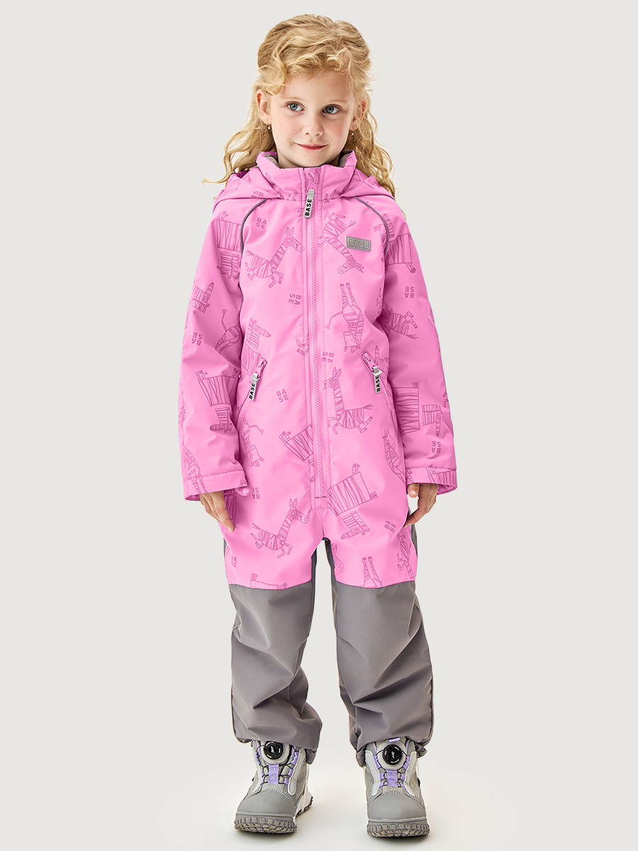 Комбинезон BASE by NIKASTYLE б8м10426 розовый/графит - фото 1