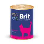 Корм влажный для котят Brit 340г с ягненком консервированный