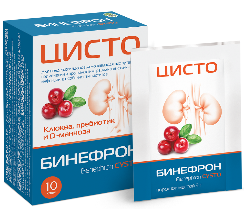БАД ВИС Бинефрон ЦИСТО Benephron Cysto саше №10 - фото 1