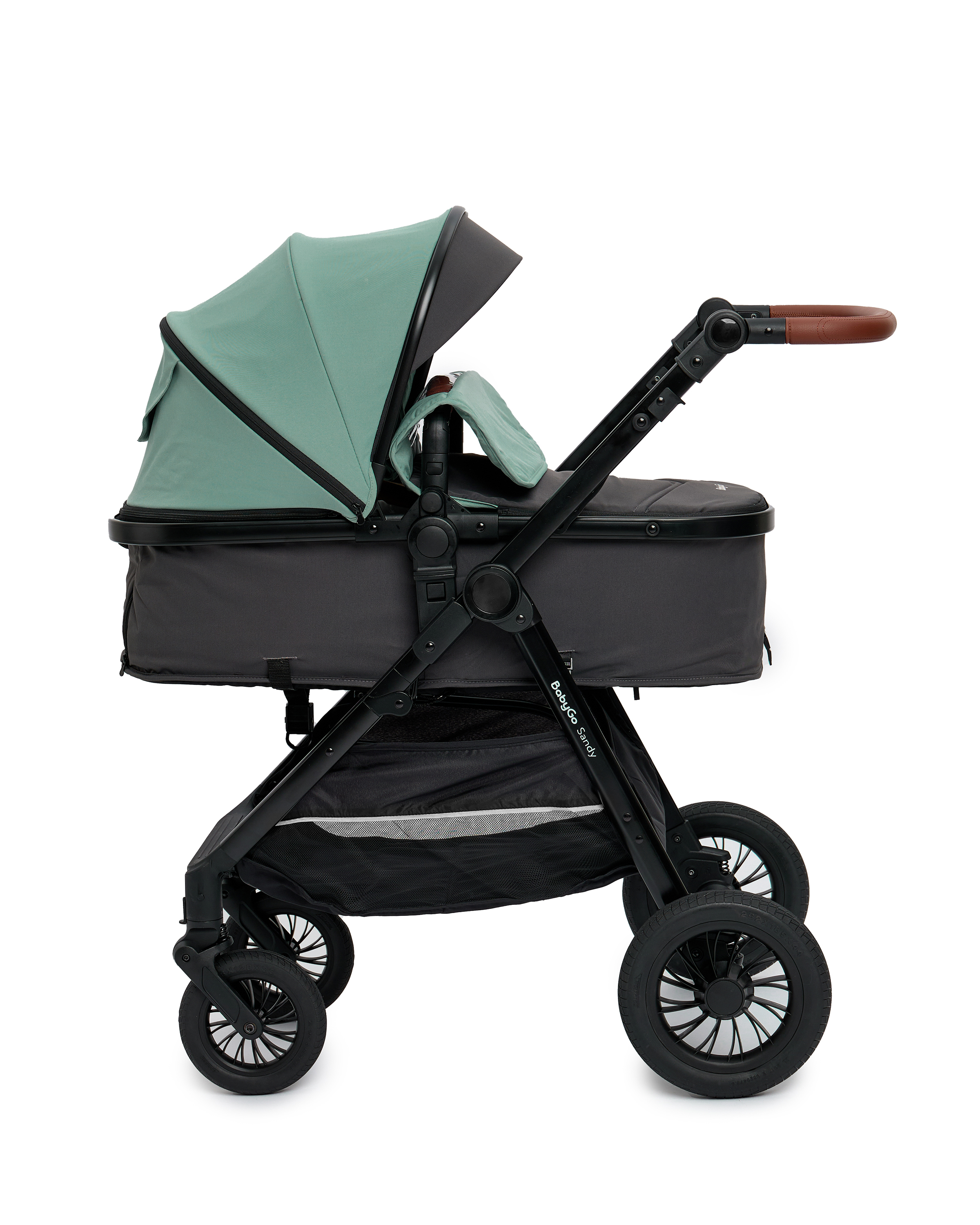Коляска 2в1 BabyGo Sandy бирюзовый - фото 32