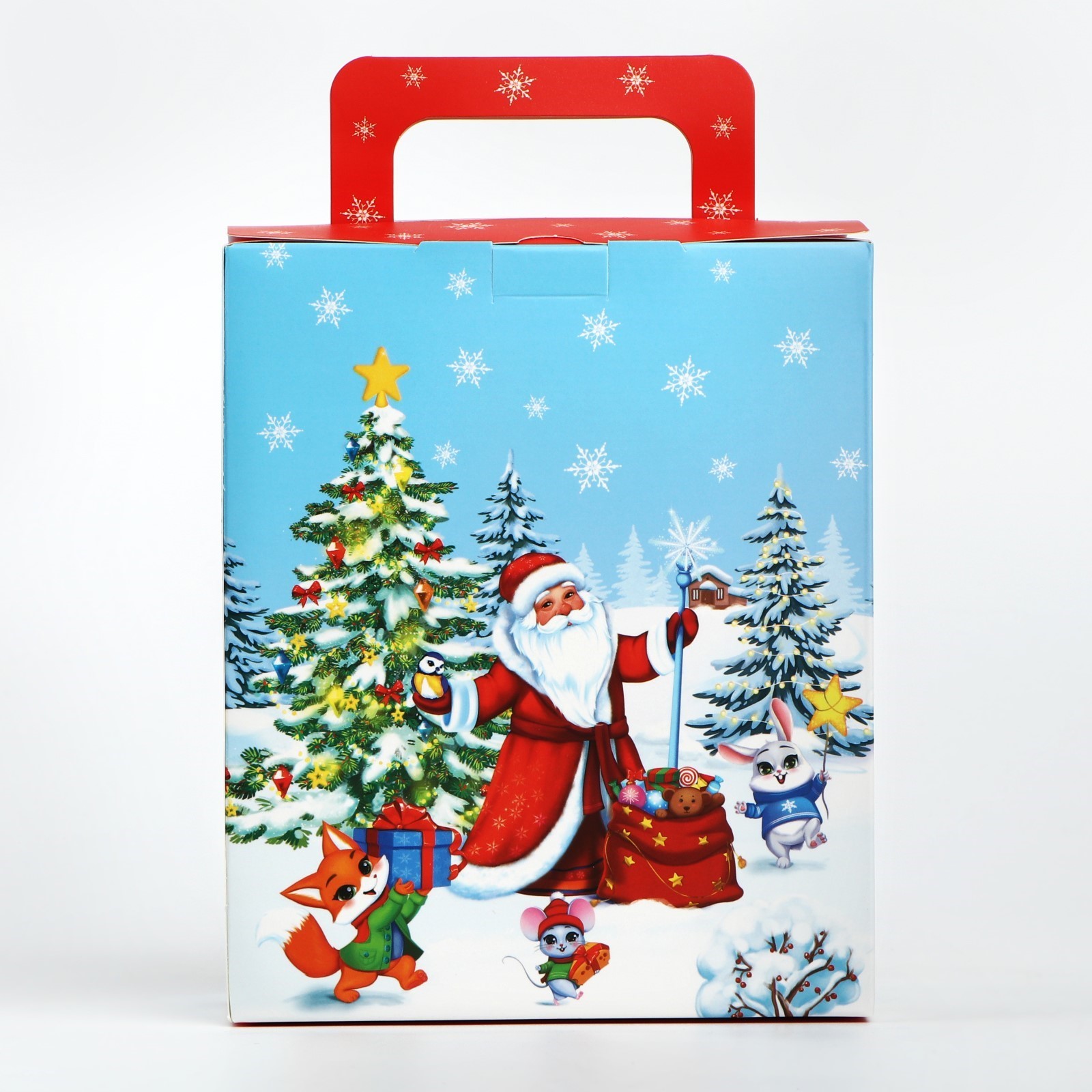 Коробка складная с 3D эффектом Дарите Счастье "Новогодний автобус", 18 х 15 х 7,5 см - фото 3