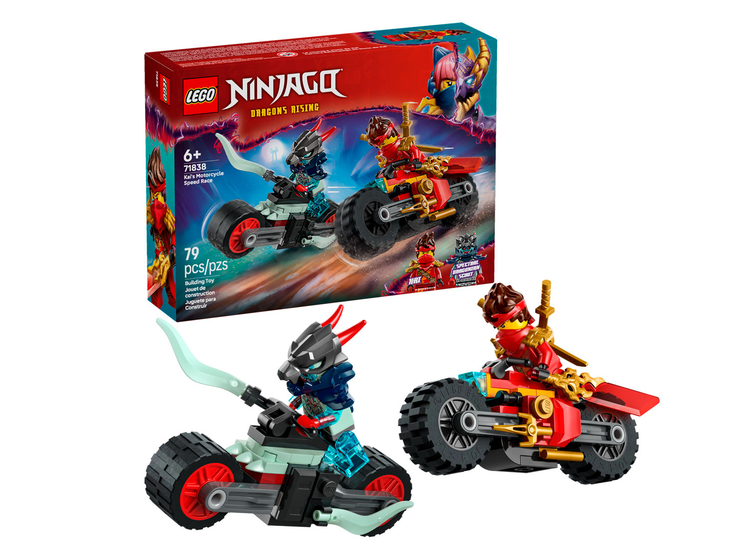 Конструктор LEGO NINJAGO Гонка Кая 71838 79 дет. - фото 1