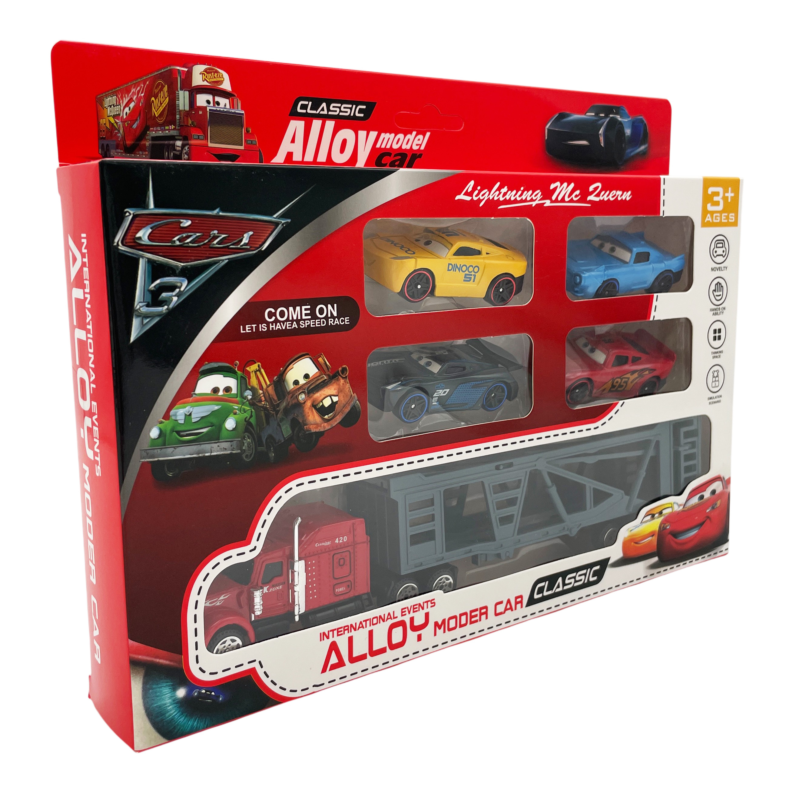 Автовоз Zhorya Молния Маккуин и 4 машинки Q186-115A - фото 8