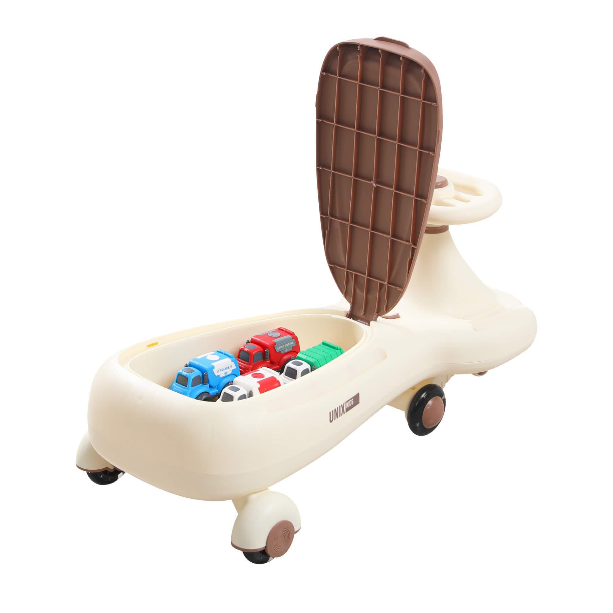 Пушкар UNIX Kids Bibicar V2 на веревочке коричневый - фото 12