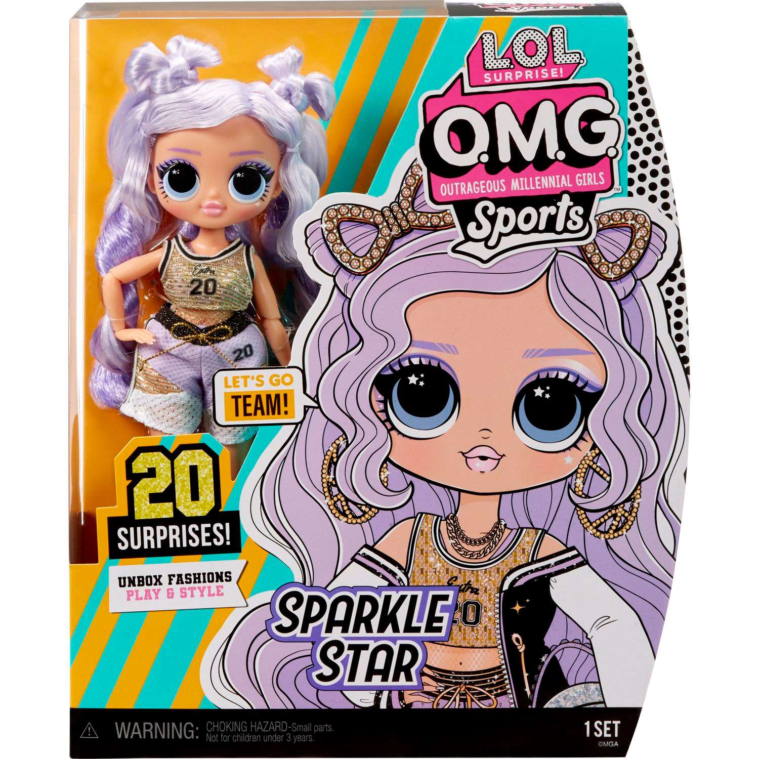 Кукла модельная L.O.L. Surprise! OMG Sports Sparkle Star 584230EUC - фото 2