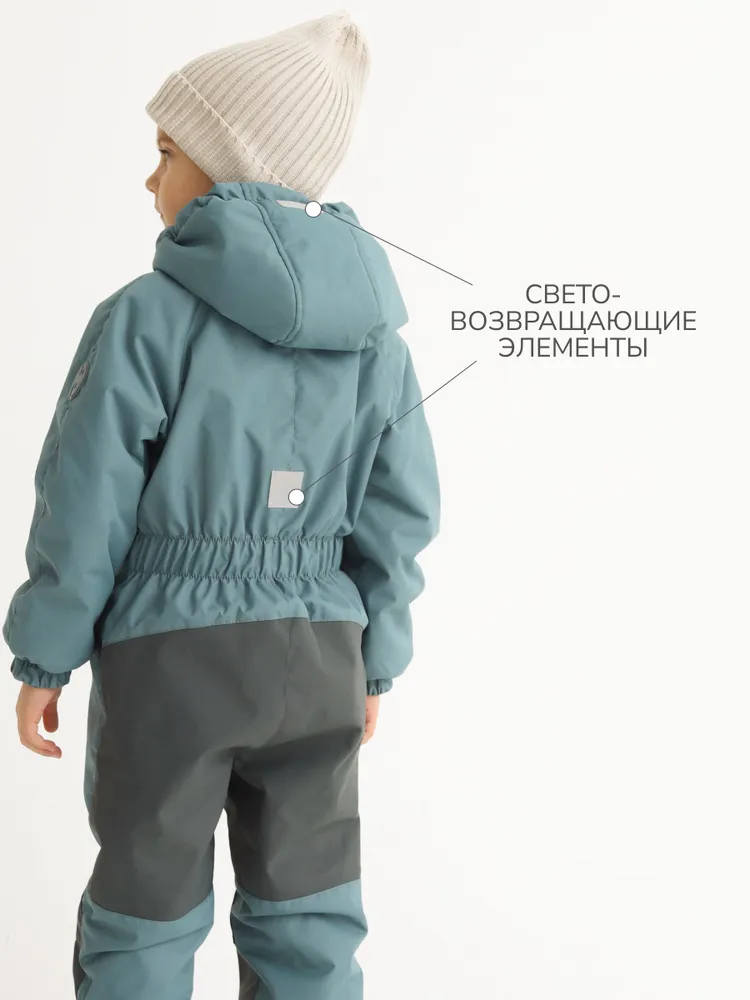 Комбинезон MINIDINO В-КОМ-010/1/ДКомбинезон детский демисезонный 3.0 васаби - фото 5
