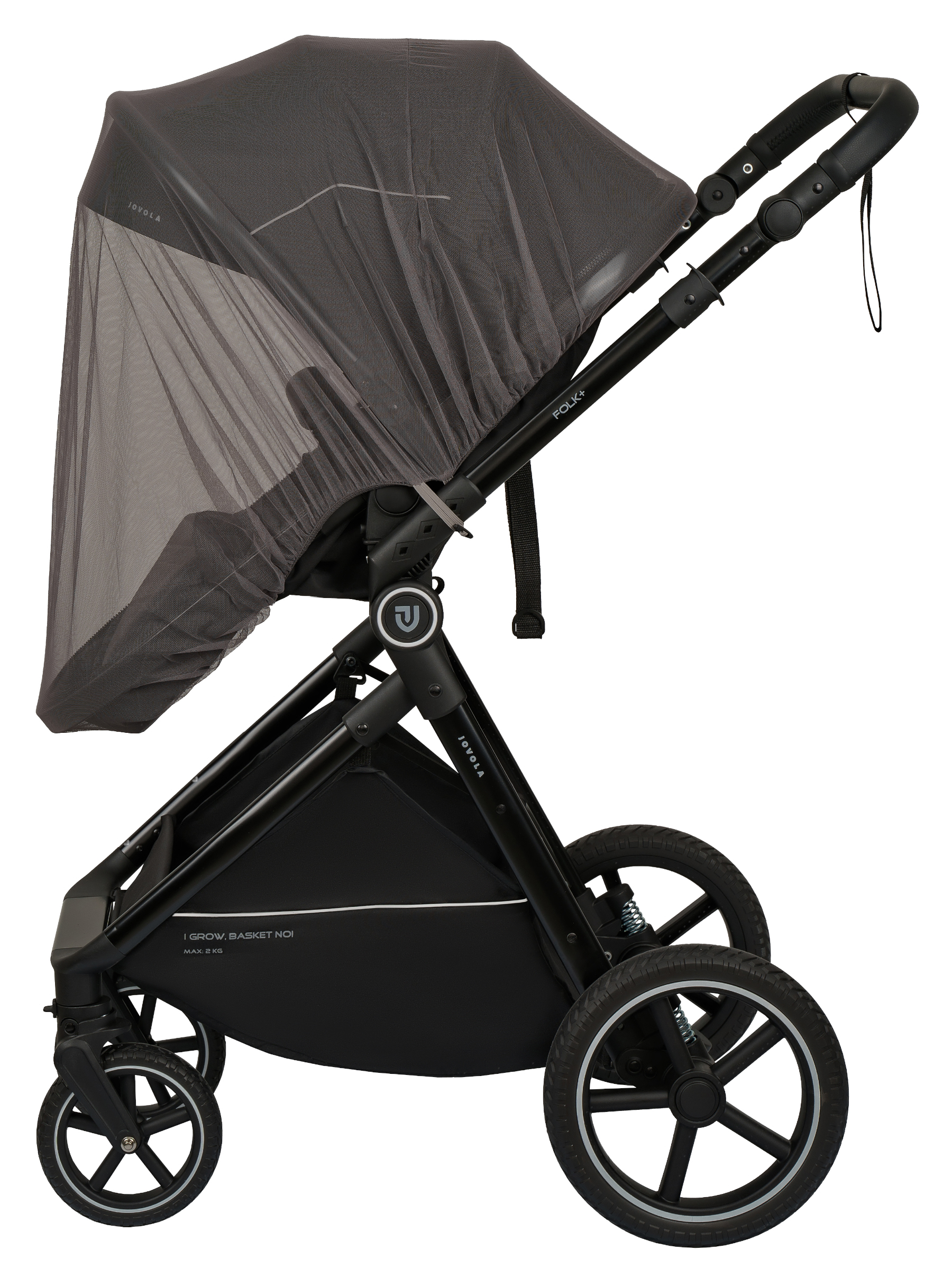 Коляска трансформер JOVOLA Folk+ 3в1 черный - фото 25