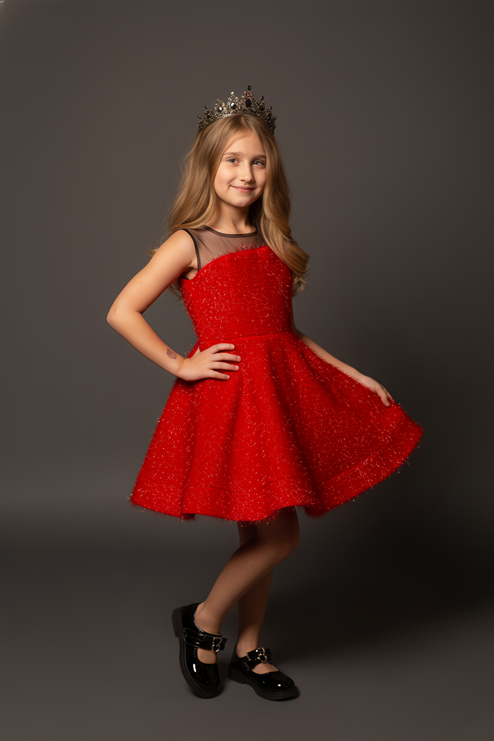 Платье Minilik Платье.Колокольчик.Красное - фото 4