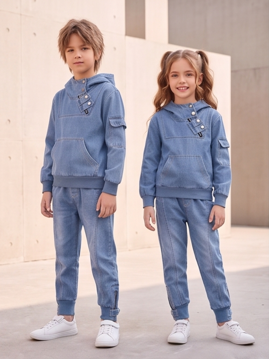 Костюм Artcher kids КостюмДжинс0001Голубой - фото 3