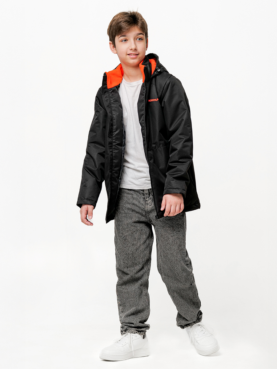Куртка RODOS М-245/Черный(оранжевый) - фото 2
