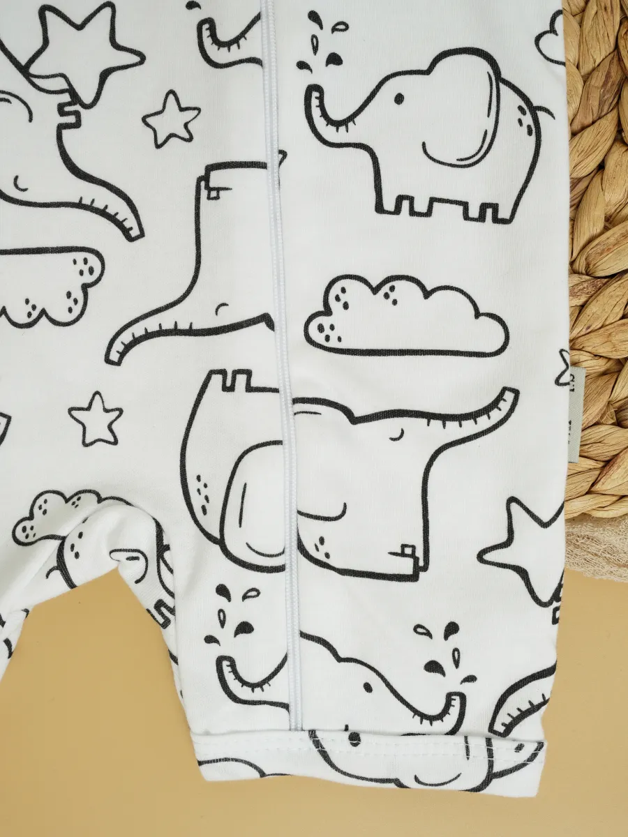 Песочник 3 шт Супер Пупс нбр/3пр/псчн/молн/ЗебралисточкиСветлыйхакиСлоны - фото 11