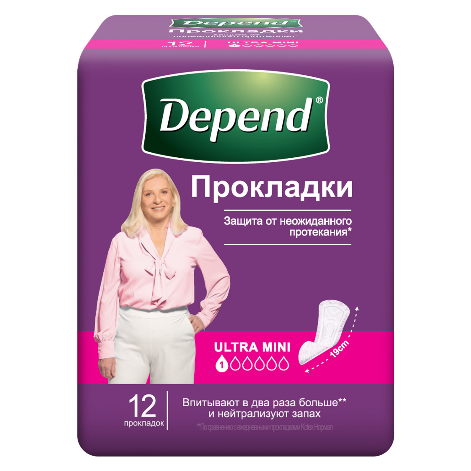 Прокладки урологические Depend Ultra Mini 12шт - фото 2